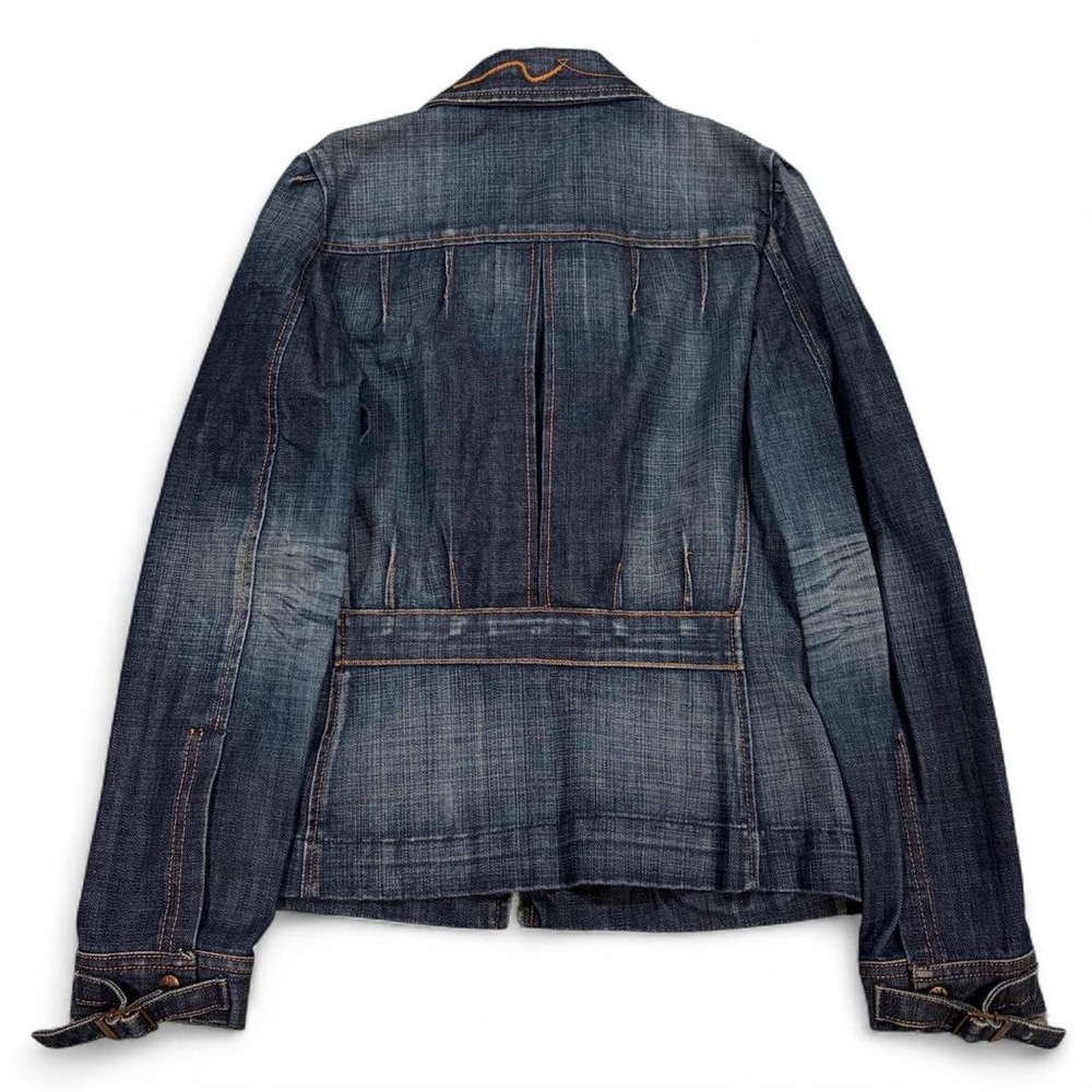 2001 y2k vintage 7 For All Mankind Jeans Zipper Denim Jacket